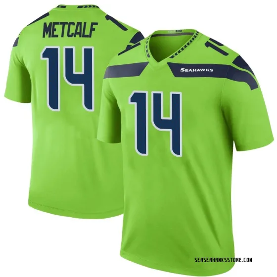 Youth Legend Seattle Seahawks NO.14 DK Metcalf Color Rush